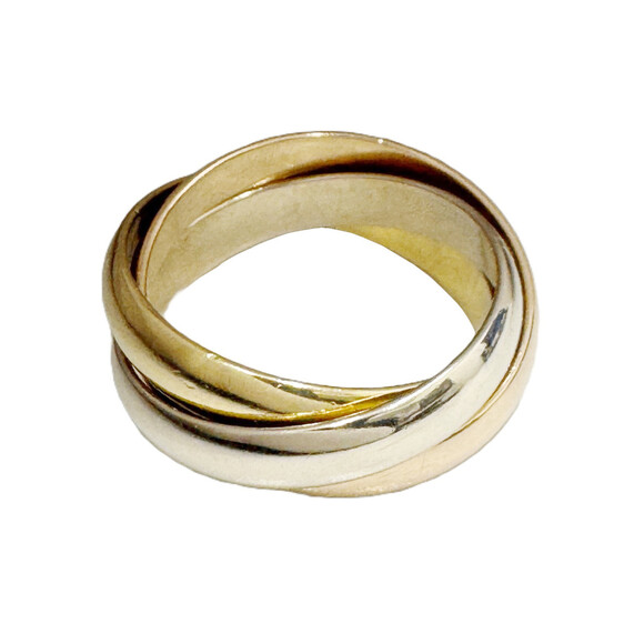 CARTIER Gold Trinity Ring #49 - Picture 2 of 6